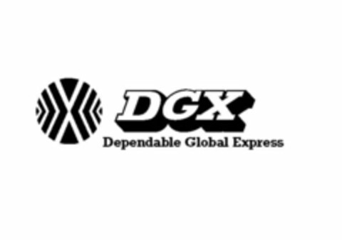 X DGX DEPENDABLE GLOBAL EXPRESS Logo (USPTO, 05/09/2014)