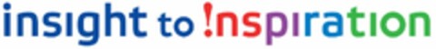 INSIGHT TO !NSPIRATION Logo (USPTO, 20.04.2015)