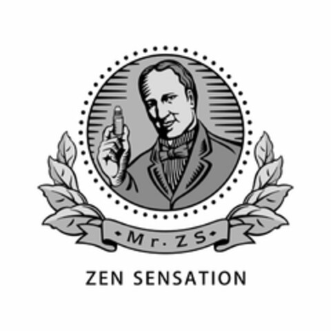 MR. ZS ZEN SENSATION Logo (USPTO, 07.05.2015)