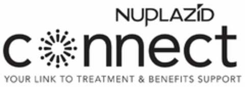 NUPLAZID CONNECT YOUR LINK TO TREATMENT& BENEFITS SUPPORT Logo (USPTO, 04/26/2016)