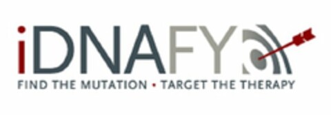 IDNAFY FIND THE MUTATION  ·  TARGET THE THERAPY Logo (USPTO, 11/01/2016)