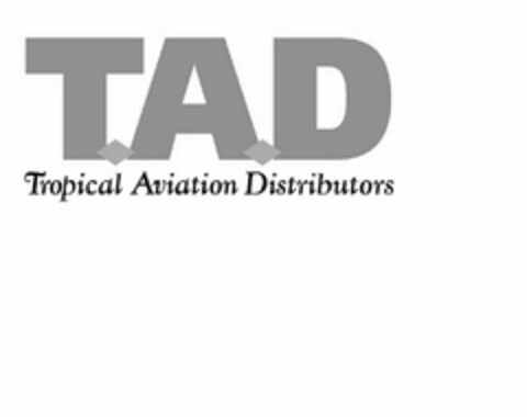 TAD TROPICAL AVIATION DISTRIBUTORS Logo (USPTO, 06/20/2019)