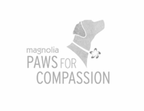 MAGNOLIA PAWS FOR COMPASSION Logo (USPTO, 26.08.2019)