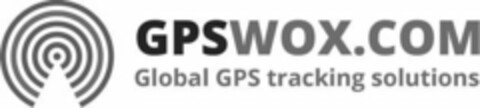 GPSWOX.COM GLOBAL GPS TRACKING SOLUTIONS Logo (USPTO, 09.11.2019)