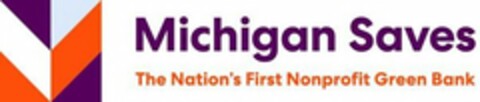 M MICHIGAN SAVES THE NATION'S FIRST NONPROFIT GREEN BANK Logo (USPTO, 30.03.2020)