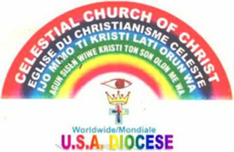 CELESTIAL CHURCH OF CHRIST EGLISE DU CHRISTIANISME CELESTE IJO MIMO TI KRISTI LATI ORUN WA AGUH SISEN WIWE KRISTI TON SON OLUN ME WA Logo (USPTO, 12.06.2009)