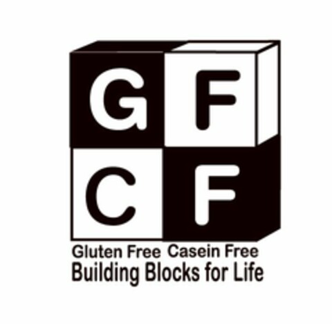 GFCF GLUTEN FREE CASEIN FREE BUILDING BLOCKS FOR LIFE Logo (USPTO, 07.08.2009)