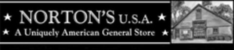 NORTON'S U.S.A. A UNIQUELY AMERICAN GENERAL STORE Logo (USPTO, 09.08.2011)