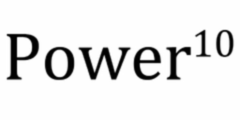 POWER 10 Logo (USPTO, 05.04.2012)