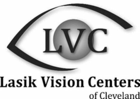 LVC LASIK VISION CENTERS OF CLEVELAND Logo (USPTO, 09.10.2012)