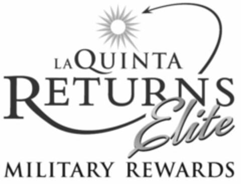 LA QUINTA RETURNS ELITE MILITARY REWARDS Logo (USPTO, 03/25/2013)