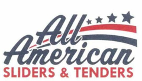 ALL AMERICAN SLIDERS & TENDERS Logo (USPTO, 03.07.2013)