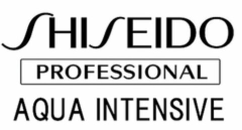 SHISEIDO PROFESSIONAL AQUA INTENSIVE Logo (USPTO, 25.04.2014)