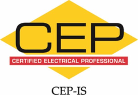 CEP CERTIFIED ELECTRICAL PROFESSIONAL CEP-IS Logo (USPTO, 03/27/2015)