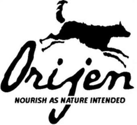 ORIJEN NOURISH AS NATURE INTENDED Logo (USPTO, 07/11/2016)