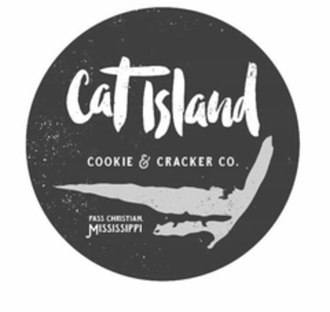 CAT ISLAND COOKIE & CRACKER CO. PASS CHRISTIAN, MISSISSIPPI Logo (USPTO, 20.09.2016)