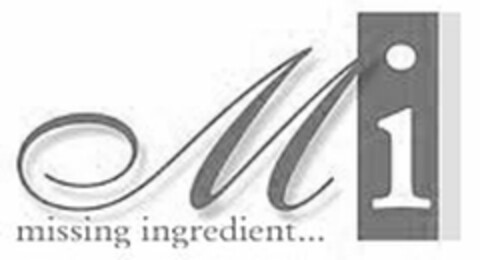 MI MISSING INGREDIENT... Logo (USPTO, 29.06.2017)