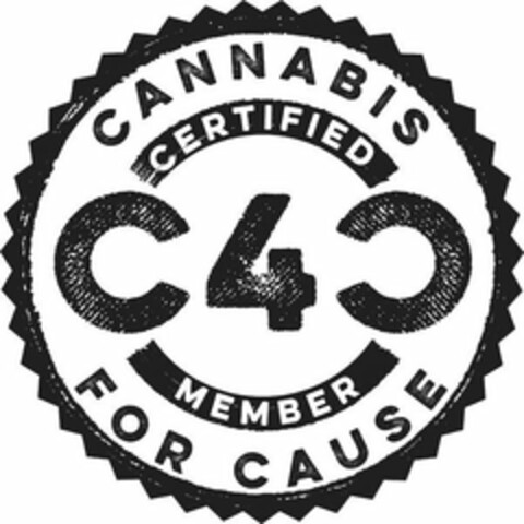 C4C CANNABIS FOR CAUSE CERTIFIED MEMBER Logo (USPTO, 24.07.2017)