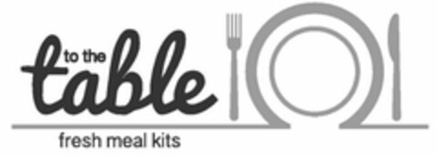 TO THE TABLE FRESH MEAL KITS Logo (USPTO, 08/22/2017)