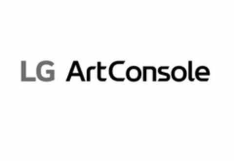 LG ARTCONSOLE Logo (USPTO, 23.10.2017)