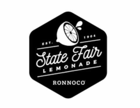 EST 1904 STATE FAIR LEMONADE RONNOCO Logo (USPTO, 17.08.2018)