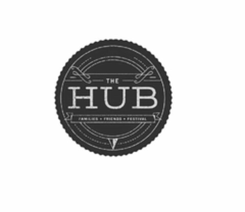 THE HUB FAMILIES FRIENDS FESTIVAL Logo (USPTO, 08/29/2018)