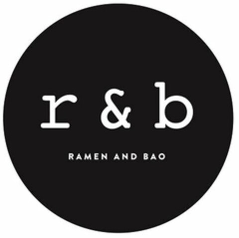 R & B RAMEN AND BAO Logo (USPTO, 09/10/2018)