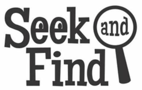 SEEK AND FIND Logo (USPTO, 09/14/2018)