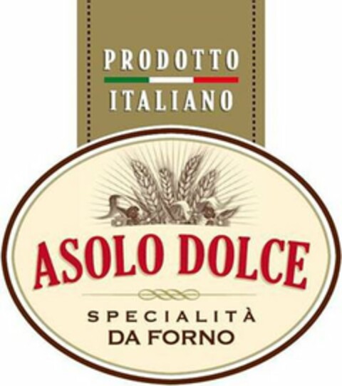 ASOLO DOLCE PRODOTTO ITALIANO SPECIALITA' DA FORNO Logo (USPTO, 03/23/2020)