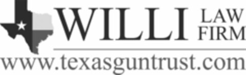 WILLI LAW FIRM AND WWW.TEXASGUNTRUST.COM Logo (USPTO, 27.06.2020)