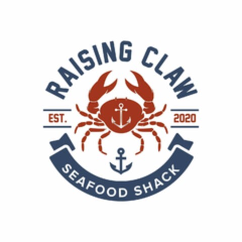 RAISING CLAW SEAFOOD SHACK EST. 2020 Logo (USPTO, 14.07.2020)