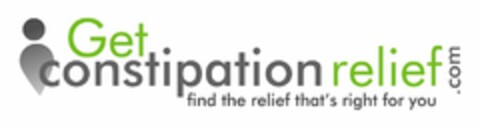 GET CONSTIPATION RELIEF.COM FIND THE RELIEF THAT'S RIGHT FOR YOU Logo (USPTO, 24.08.2009)