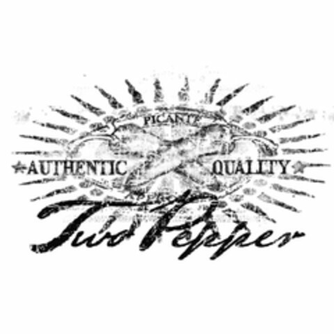 PICANTE AUTHENTIC QUALITY TWO PEPPER Logo (USPTO, 05.10.2010)