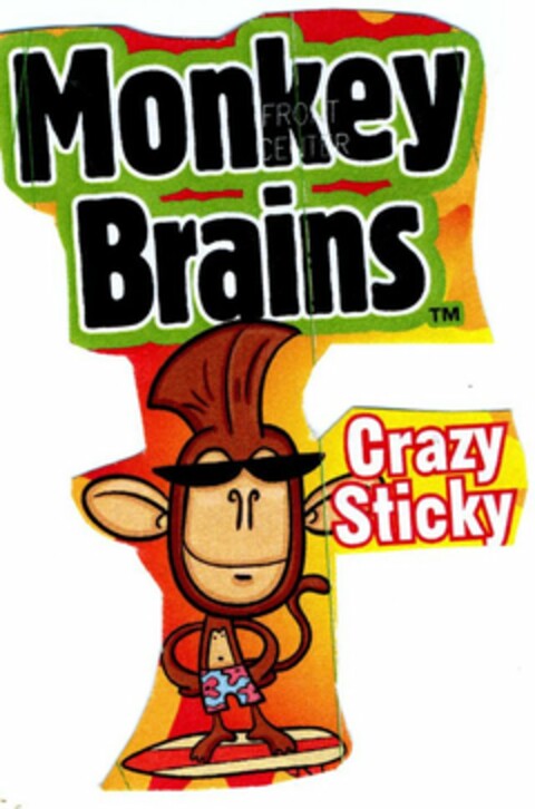 MONKEY BRAINS CRAZY STICKY Logo (USPTO, 10/06/2010)