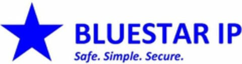 BLUESTAR IP SAFE. SIMPLE. SECURE. Logo (USPTO, 30.05.2014)