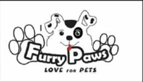 FURRY PAWS LOVE FOR PETS Logo (USPTO, 13.06.2014)