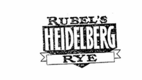 RUBEL'S HEIDELBERG RYE Logo (USPTO, 18.02.2015)