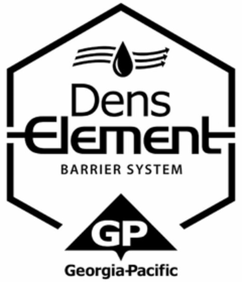 DENS ELEMENT BARRIER SYSTEM GP GEORGIA-PACIFIC Logo (USPTO, 24.07.2015)