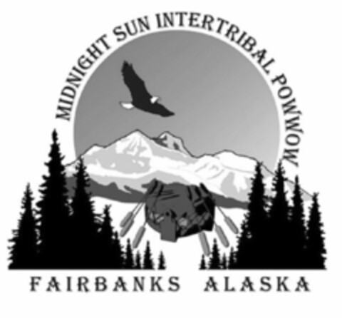 MIDNIGHT SUN INTERTRIBAL POWWOW FAIRBANKS ALASKA Logo (USPTO, 21.03.2016)