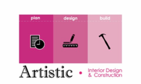 ARTISTIC INTERIOR DESIGN & CONSTRUCTION PLAN DESIGN BUILD Logo (USPTO, 31.05.2016)