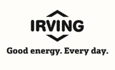 IRVING GOOD ENERGY. EVERY DAY. Logo (USPTO, 11/14/2016)