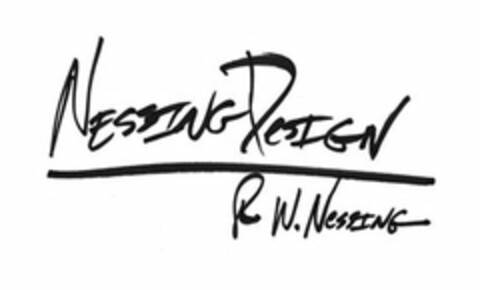 NESSING DESIGN R W. NESSING Logo (USPTO, 05/25/2017)