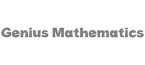 GENIUS MATHEMATICS Logo (USPTO, 09.02.2018)