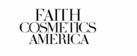 FAITH COSMETICS AMERICA Logo (USPTO, 27.03.2018)