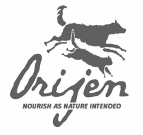 ORIJEN NOURISH AS NATURE INTENDED Logo (USPTO, 30.04.2018)