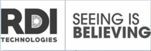 RDI TECHNOLOGIES SEEING IS BELIEVING Logo (USPTO, 30.10.2019)
