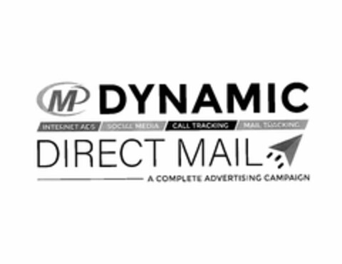 DYNAMIC DIRECT MAIL MP INTERNET ADS SOCIAL MEDIA CALL TRACKING MAIL TRACKING   A COMPLETE ADVERTISING CAMPAIGN Logo (USPTO, 11/07/2019)