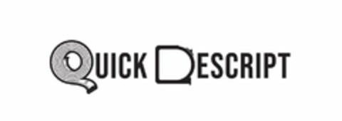 QUICK DESCRIPT Logo (USPTO, 09/04/2020)