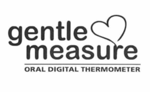 GENTLE MEASURE ORAL DIGITAL THERMOMETER Logo (USPTO, 28.04.2009)