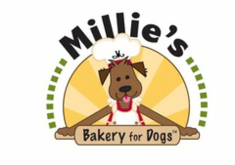 MILLIE'S BAKERY FOR DOGS Logo (USPTO, 22.06.2009)